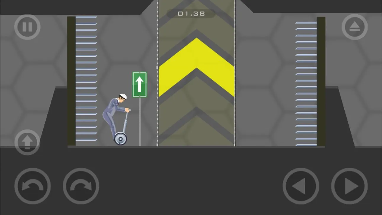 Official App Store screenshot showing Happy Wheels mobile gameplay and character art